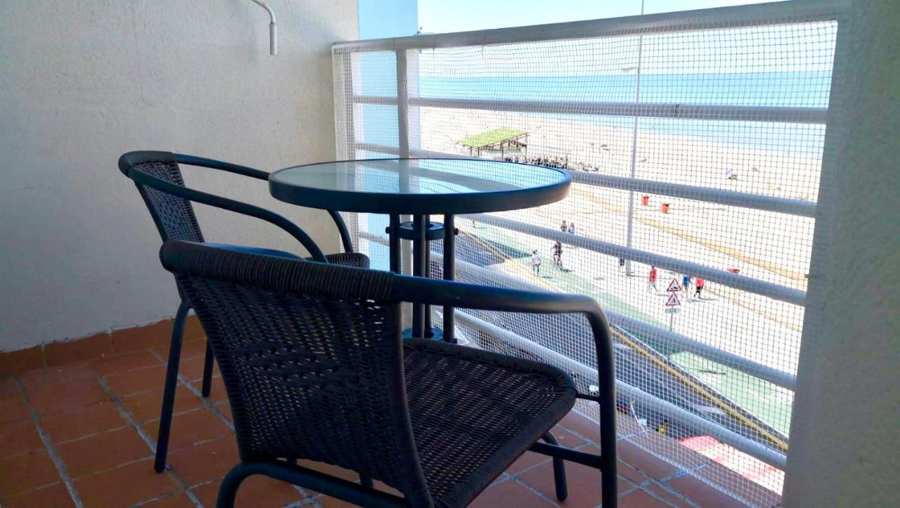 Gatu Premium Vista Infinita 1ªlinea Mar Wifi, Aire Acc Appartement Cádiz Buitenkant foto